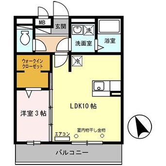 間取図 セジュール白浜　A棟