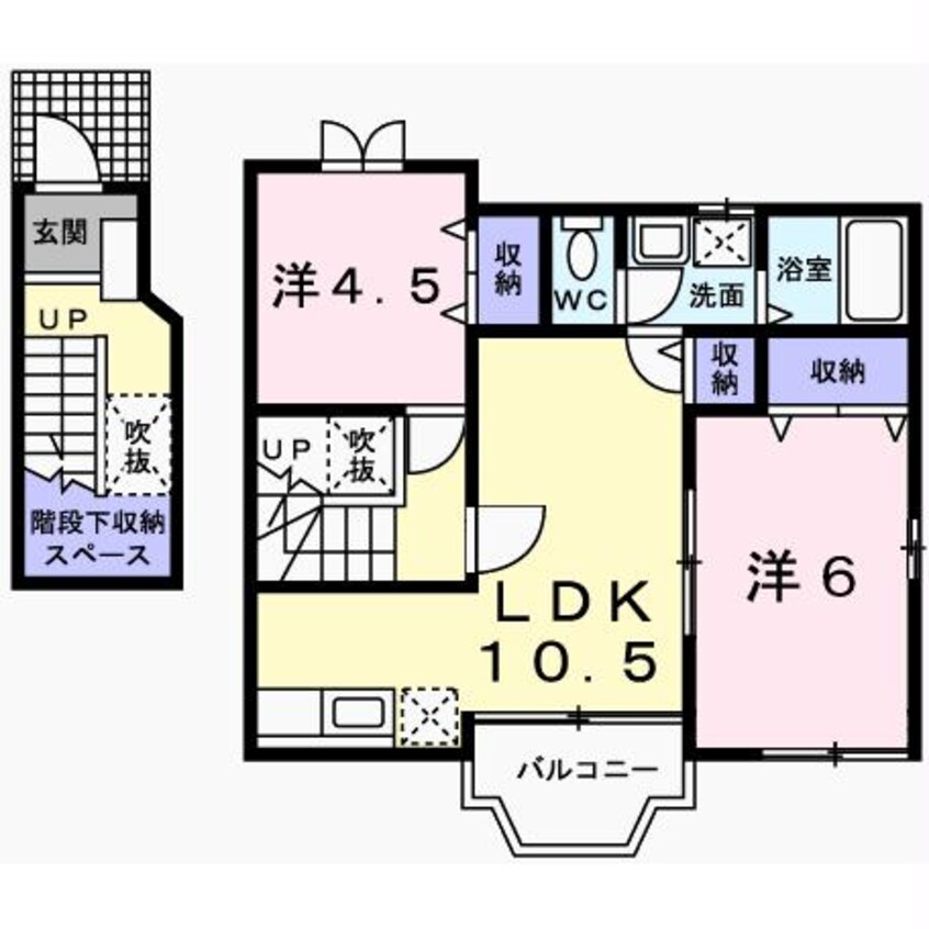 間取図 サニー・ミキA