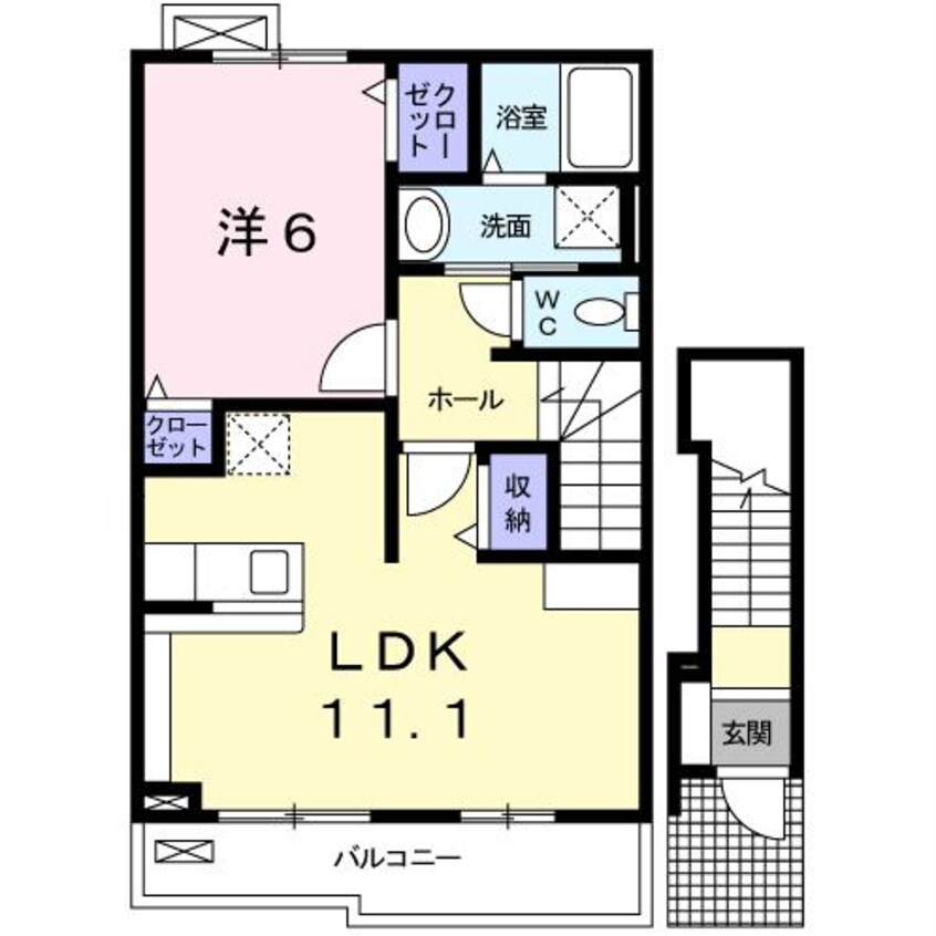 間取図 エスペランサ白国Ⅰ