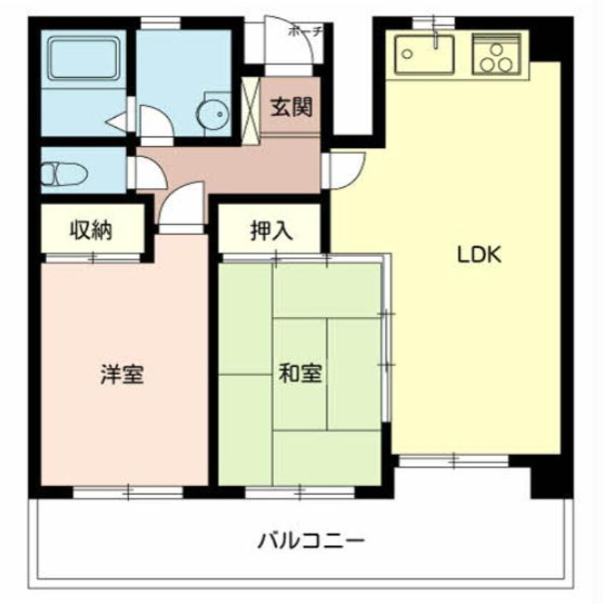 間取図 フレンドM東山