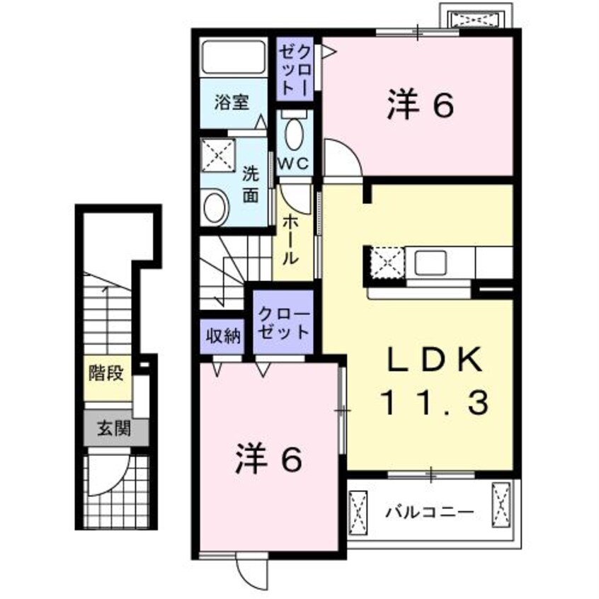 間取図 スマイルタウンC