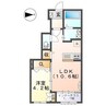 グランディール 1LDKの間取り