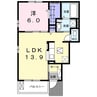 ロアーノ 1LDKの間取り