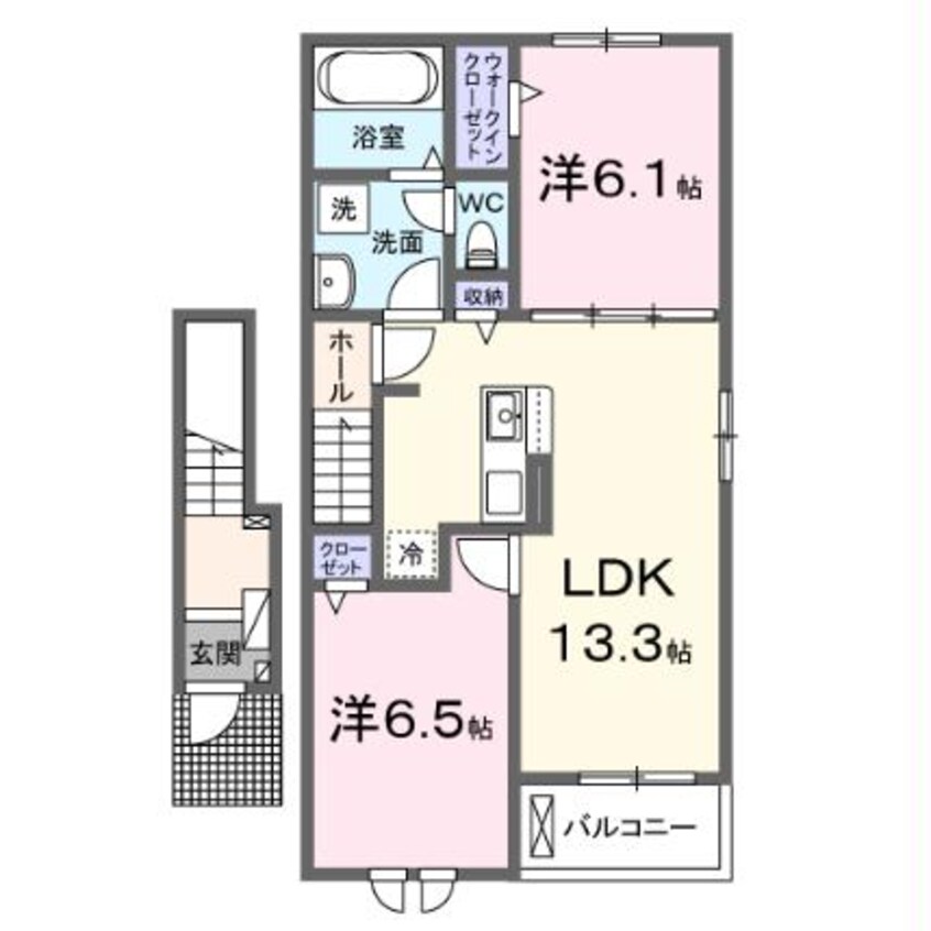 間取図 カーサ　プリート