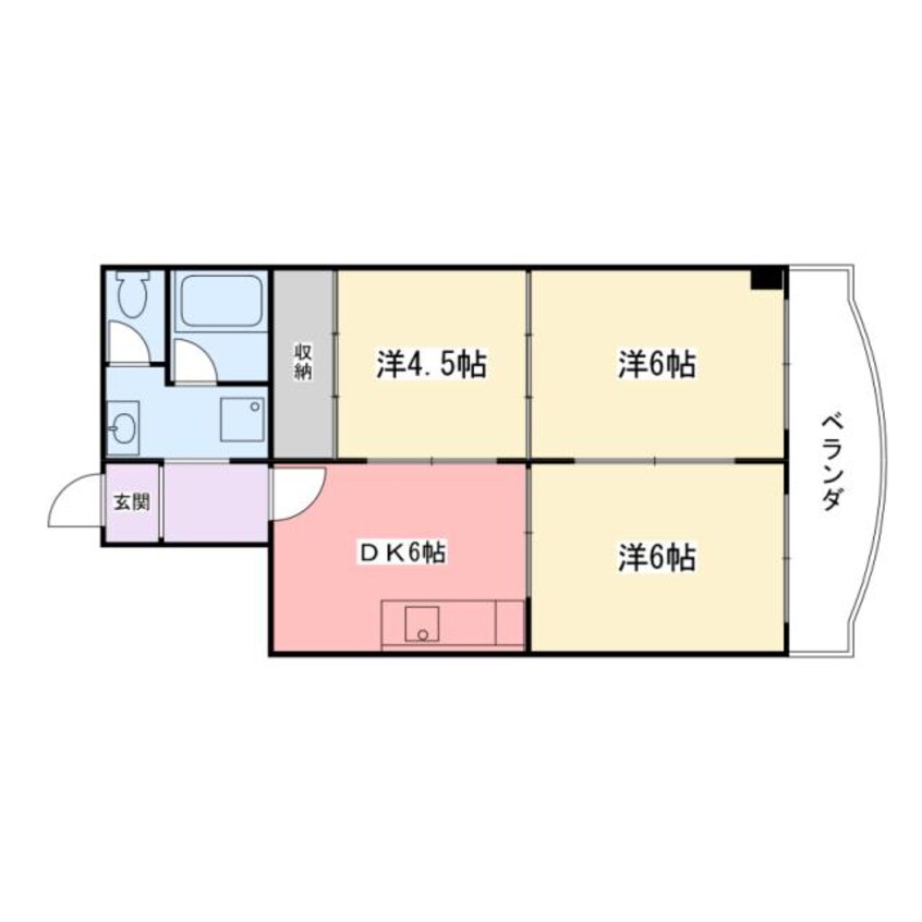 間取図 ダイヤモンドコーポ