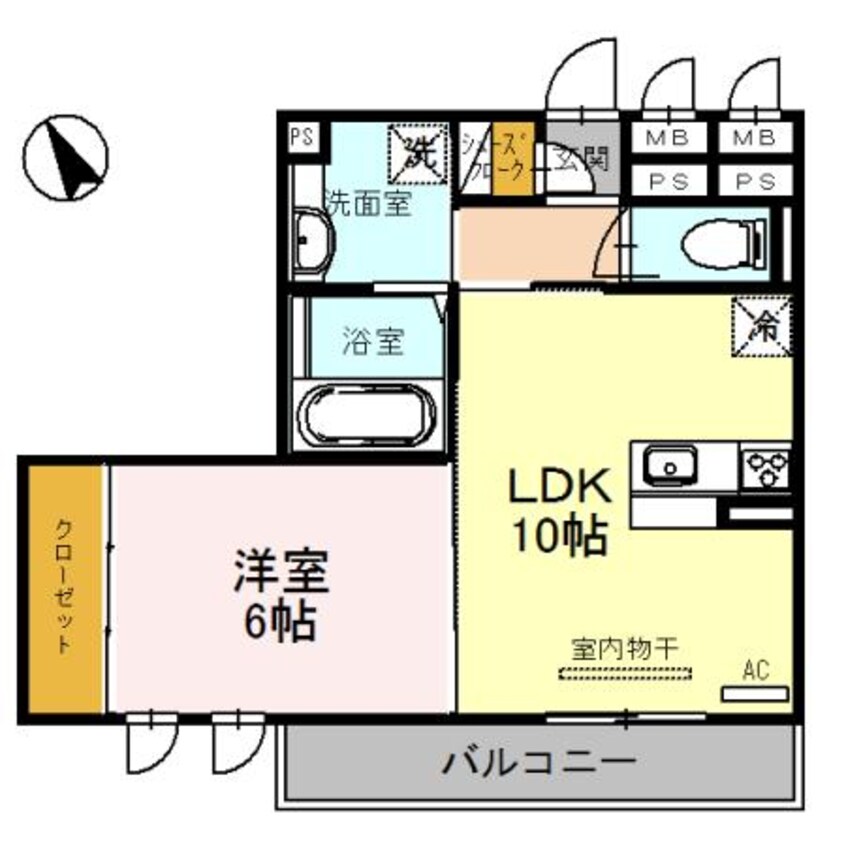 間取図 プリムローズ・佳音