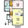 クローバー青山 1LDKの間取り