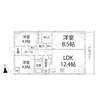 キャッスルコート東辻井 3LDKの間取り