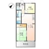 キャッスルKAZU 2LDKの間取り