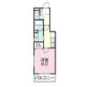 シャンブル大蔵前 1Kの間取り
