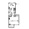 泉マンション 1LDKの間取り