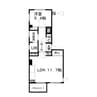 泉マンション 1LDKの間取り