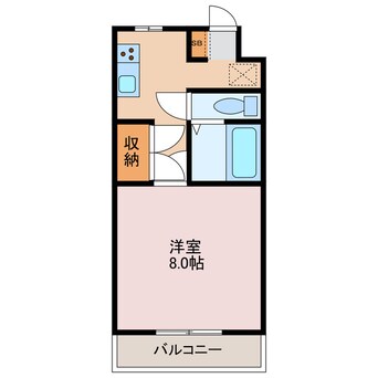 間取図 ジュネス伊伝居Ⅱ