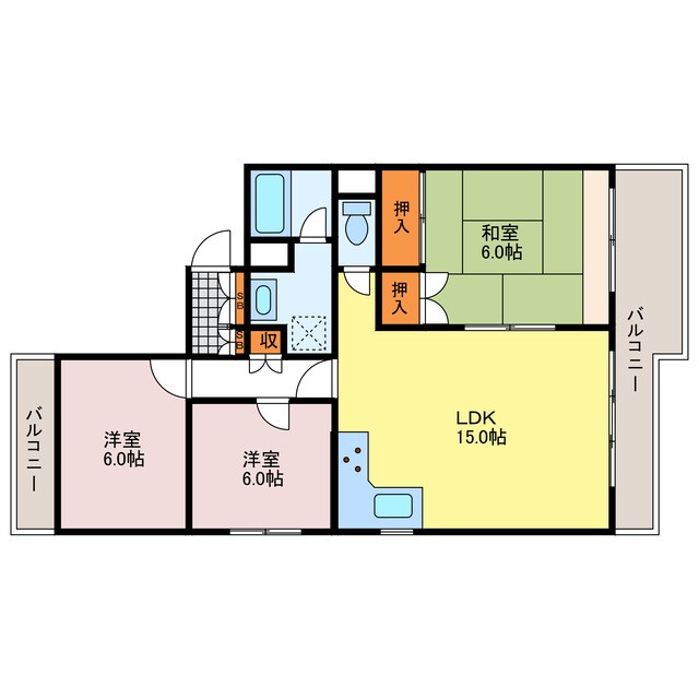 間取り図 グランディオールサカタ