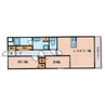 OA FLAT上野田 2LDKの間取り