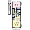 フローリアン・F 1LDKの間取り