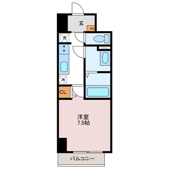 間取図 MISTRAL姫路駅前Ⅵ東駅前町