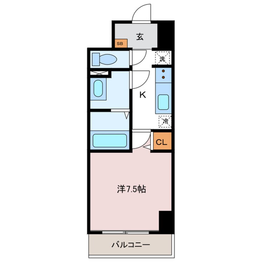 間取図 MISTRAL姫路駅前Ⅵ東駅前町