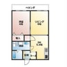 ディオ・ミオ 1LDKの間取り