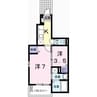 フィレール　デュ　トラジャⅤ 1SKの間取り