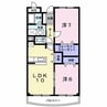 エレガント・北条 2LDKの間取り