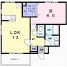 グランペール古賀 1LDKの間取り