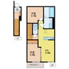 メゾン・ド・F Ⅶ 2DKの間取り