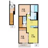 メゾン・ド・F Ⅶ 2DKの間取り