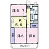 ロワイヤル北条東 3Kの間取り