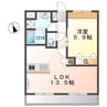 ヴァン　ベール 1LDKの間取り