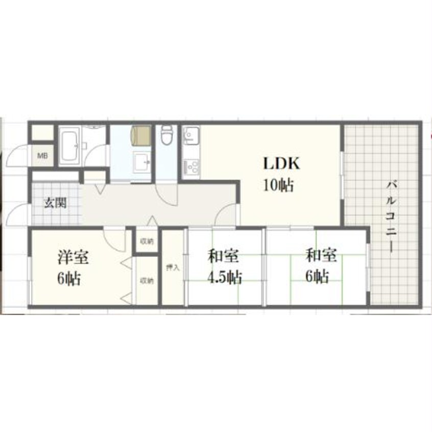 間取図 ライオンズマンション姫路西今宿