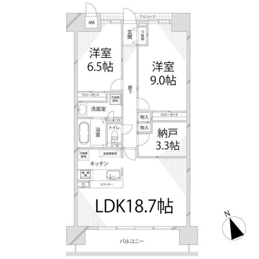 間取図 キャッスルコート飾磨