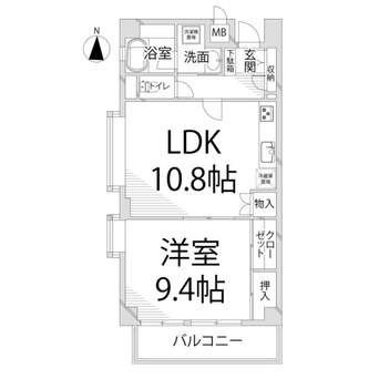 間取図 キャッスルコート辻井