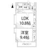 キャッスルコート辻井 1LDKの間取り