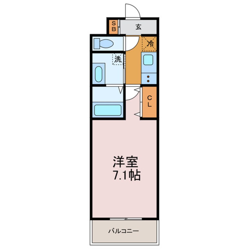 間取図 MISTRAL姫路駅前Ⅶ　高尾町