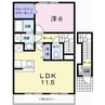 リヴィエール 1LDKの間取り
