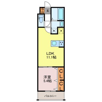 間取図 MISTRAL東姫路駅前