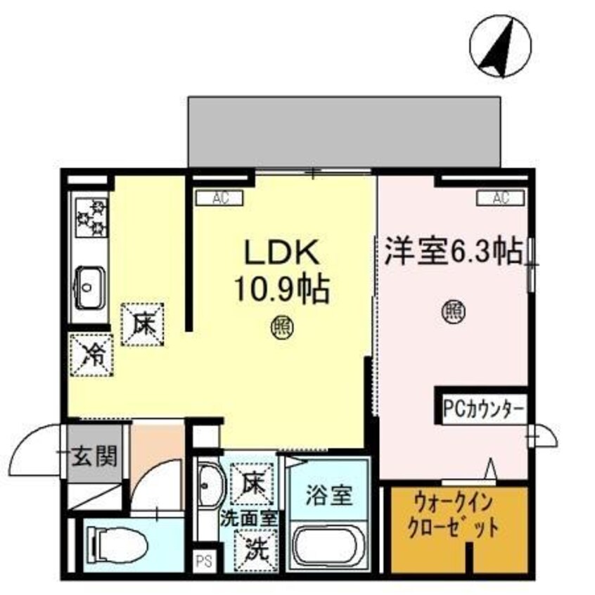 間取図 D-PLACE駅南大路