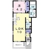 カーサ・255A 1LDKの間取り