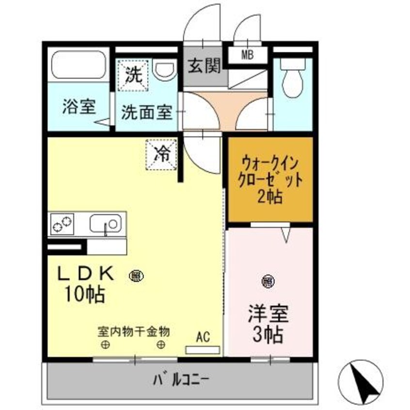 間取図 ノア東山B棟