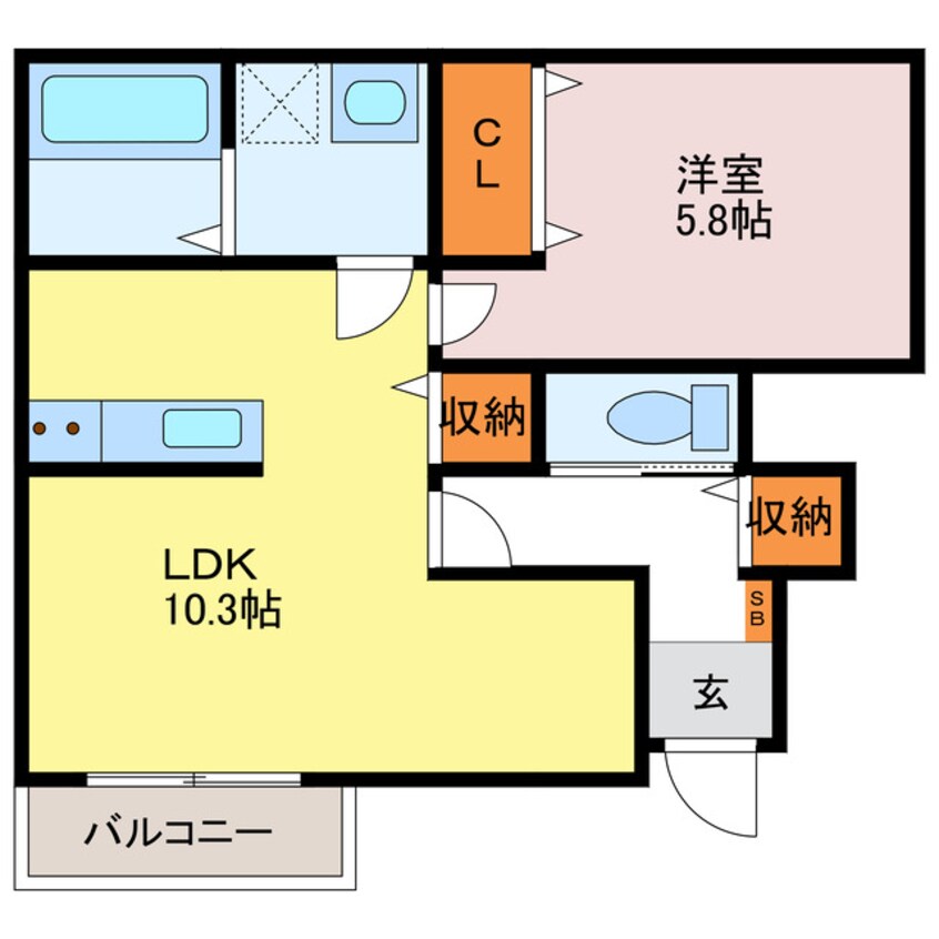 間取図 シエナフローラⅡ番館