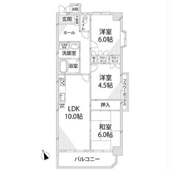 間取図 シャトレ北条