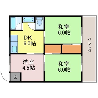 間取図 大塩マンション