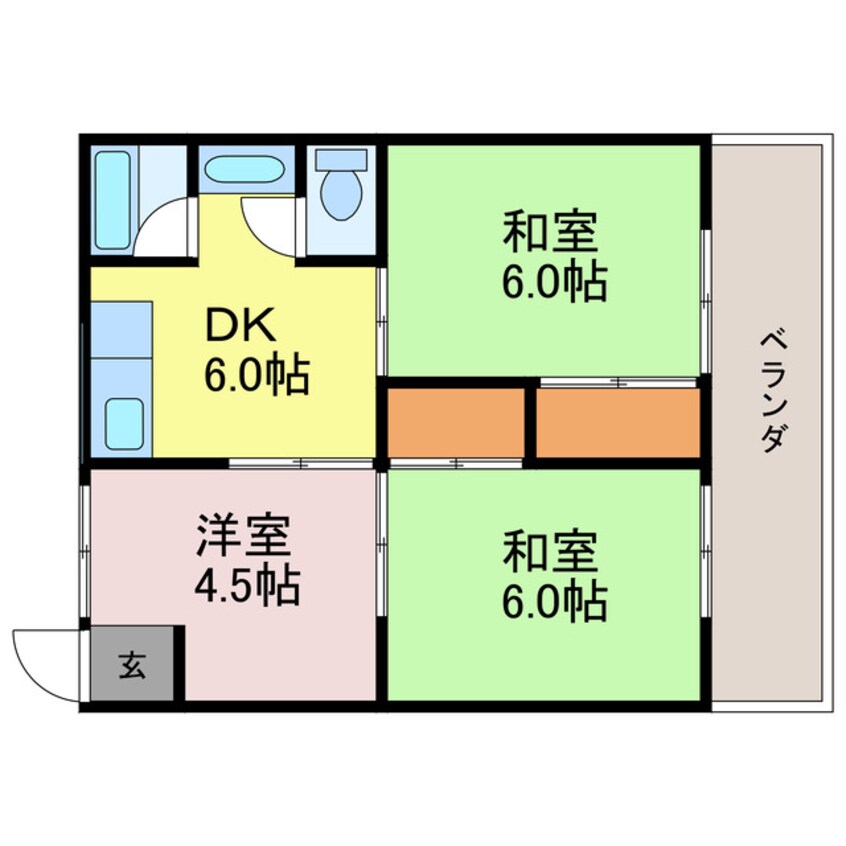 間取図 大塩マンション