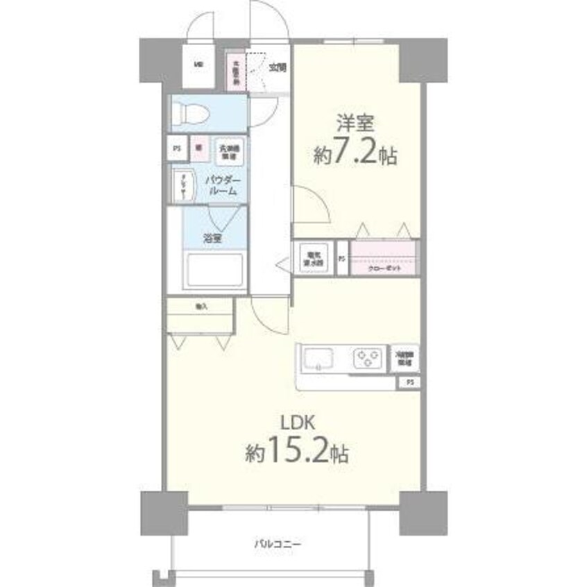 間取図 パレー　ブランシェ