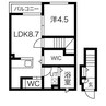 N.I.S 1LDKの間取り