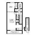 カプラン飾磨Ⅱの間取図