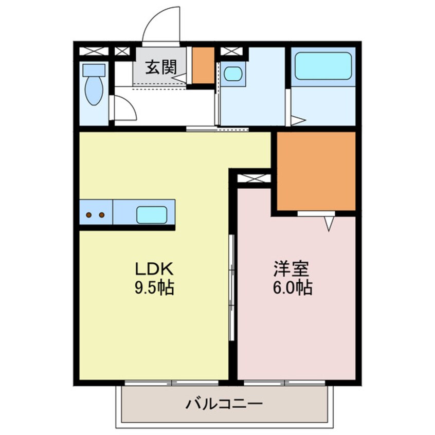 間取図 レーブ・ヴィラージュ