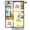 グランモア匠 2LDKの間取り
