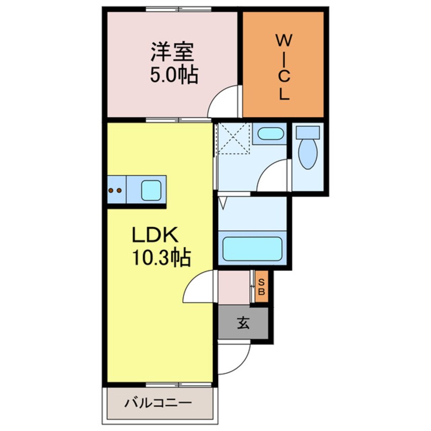 間取図 amuse英賀保